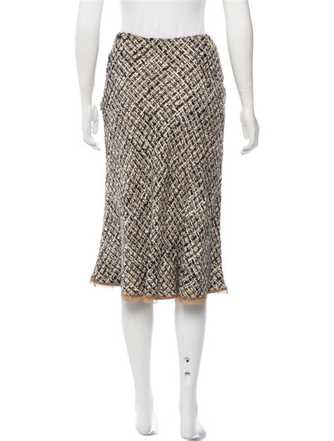 prada tweed skirt